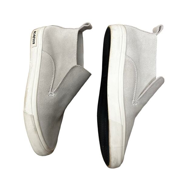 SeaVees Huntington middie light grey/cream suede sneaker EUC SZ9.5 - Picture 5 of 9